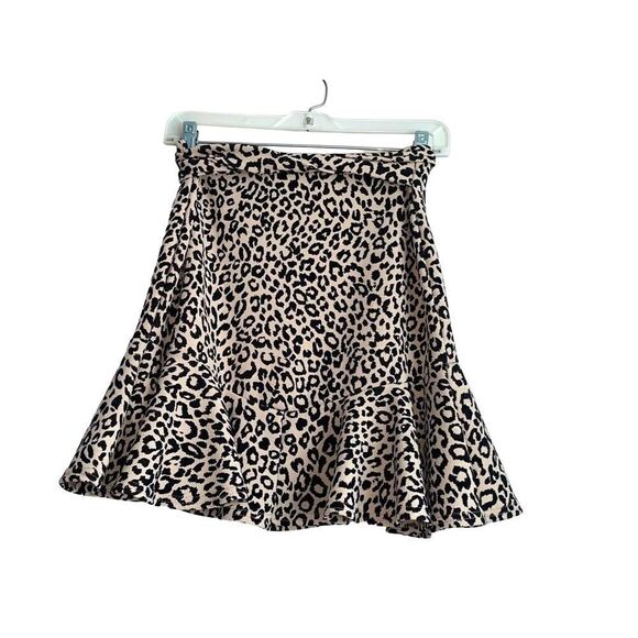 Nasty Gal Ruffle Hem Leopard Mini Skirt - Picture 3 of 15